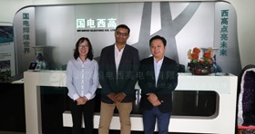 海外客戶(hù)到訪(fǎng)國(guó)電西高參觀(guān)考察